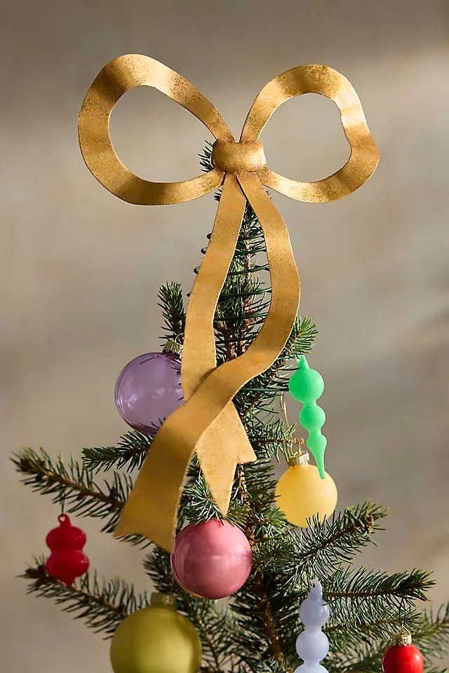 Golden Bow Tree Topper | Terrain