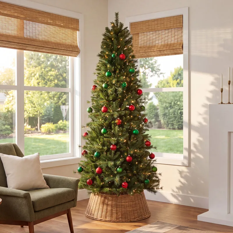 Grand 7.5' Pre-Lit Pine Christmas Tree The Holiday Aisle