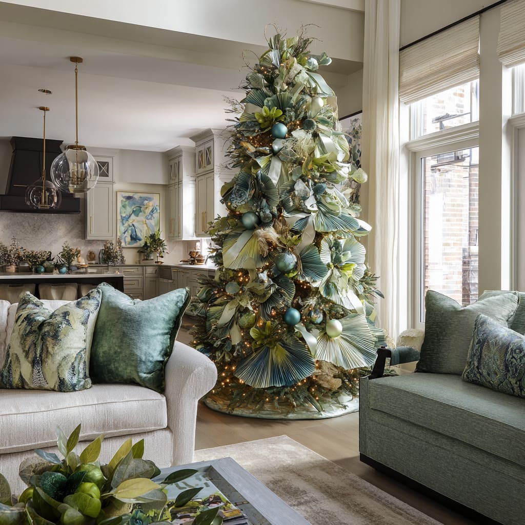 Green Christmas Tree Style: Artistic Holiday Decorating Ideas