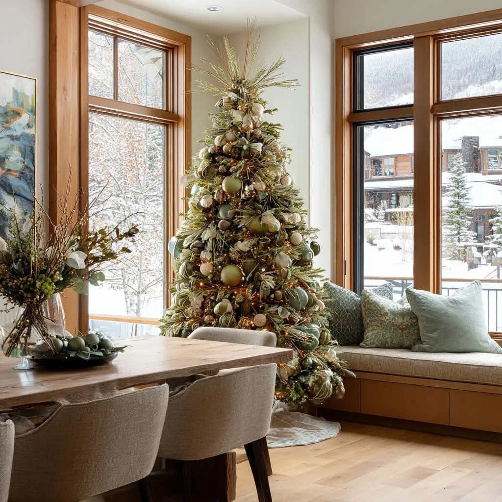 Green Christmas Tree Style: Artistic Holiday Decorating Ideas