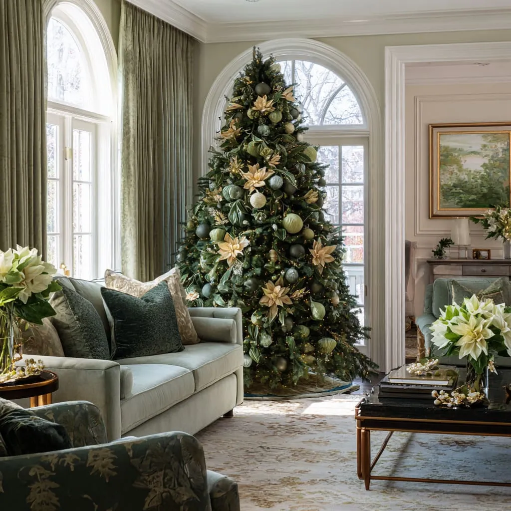 Green Christmas Tree Style: Artistic Holiday Decorating Ideas