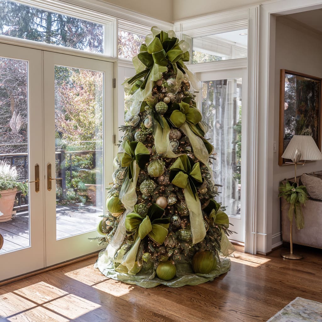 Green Christmas Tree Style: Artistic Holiday Decorating Ideas