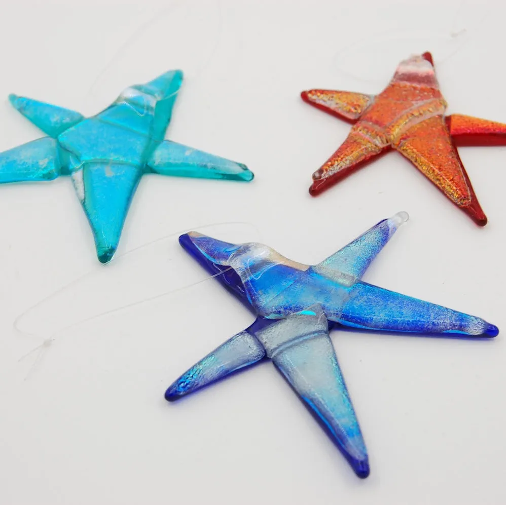 Hand-Blown Glass Star Ornament – Art Glass Christmas Décor - Taylor Backes
