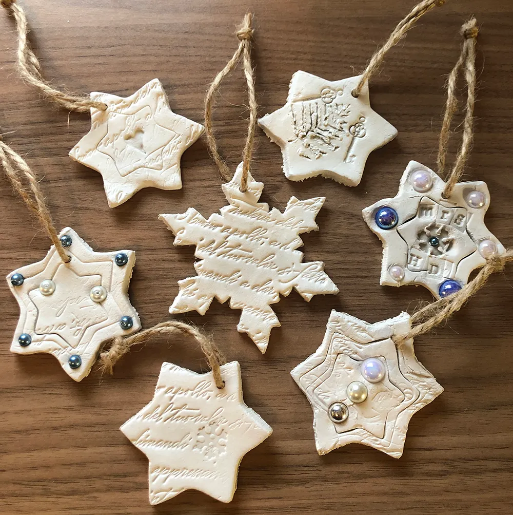 Handmade Air Dry Clay Christmas Decorations – Lottie Makes