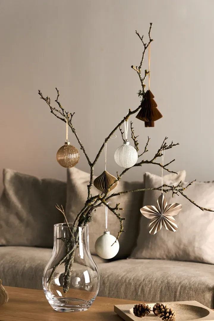 Holiday baubles 6-pack, White