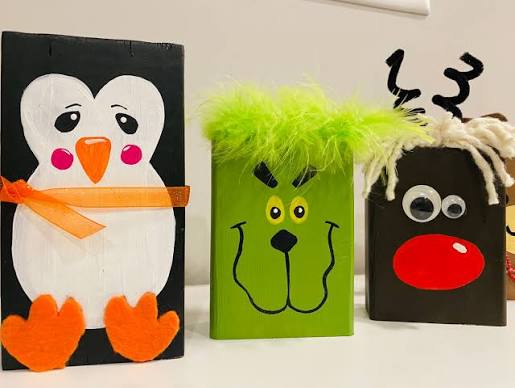 Holiday Wood Block Craft Set