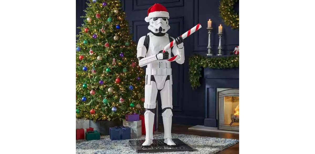 Home Depot's next viral holiday drop is a 7-foot 'talking' Chewbacca in a  Santa hat