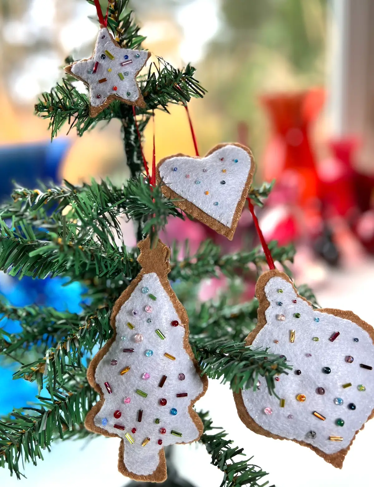 Homemade Felt Ornaments Handmade DIY Sugar Cookie Felt Christmas Tree  Ornaments Create Whimsy