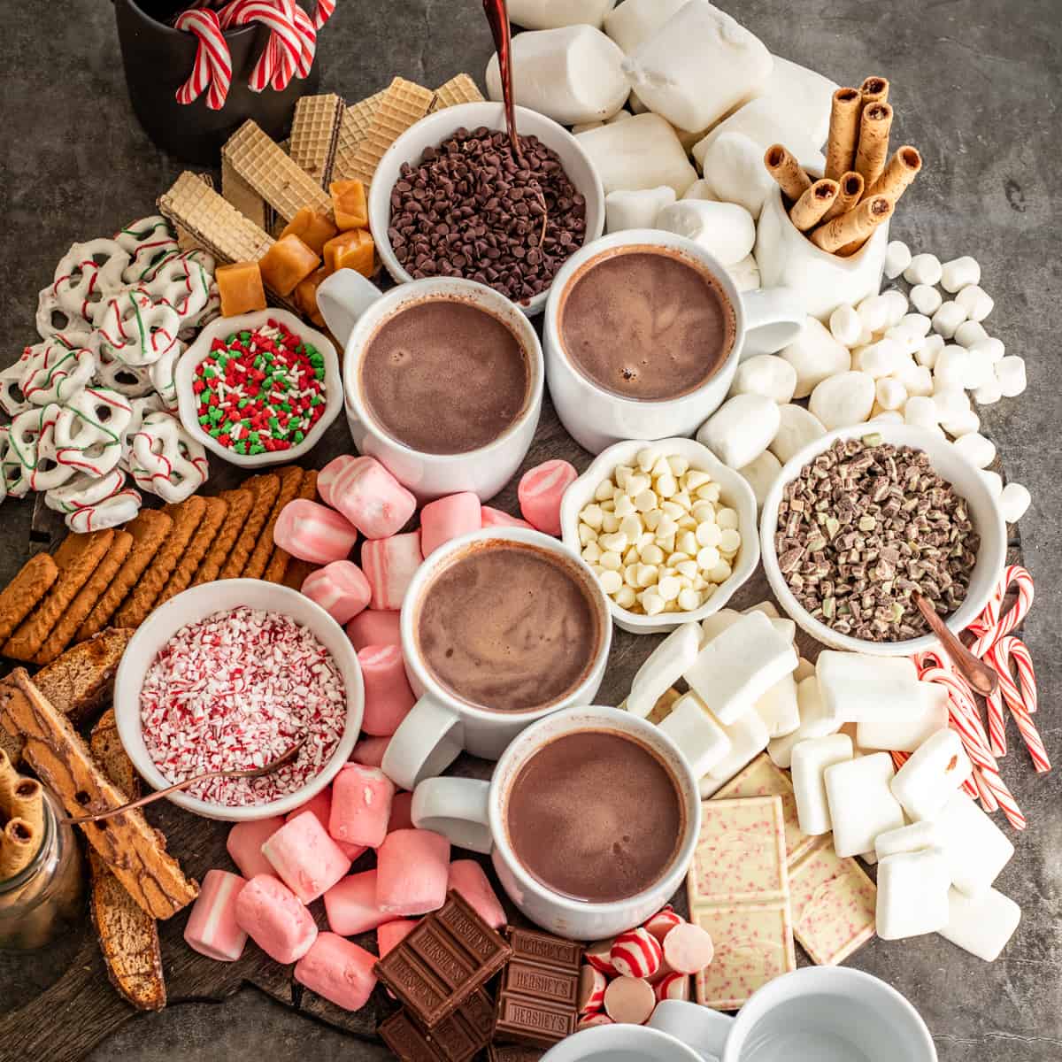 Hot Chocolate Bar Charcuterie Board Ideas