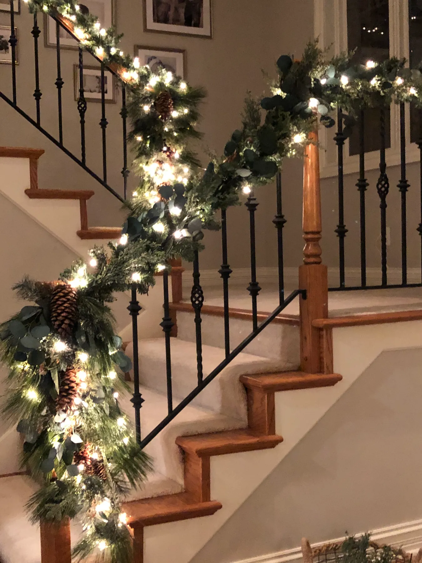 How to Make Inexpensive Pre-lit Garland Look Amazing