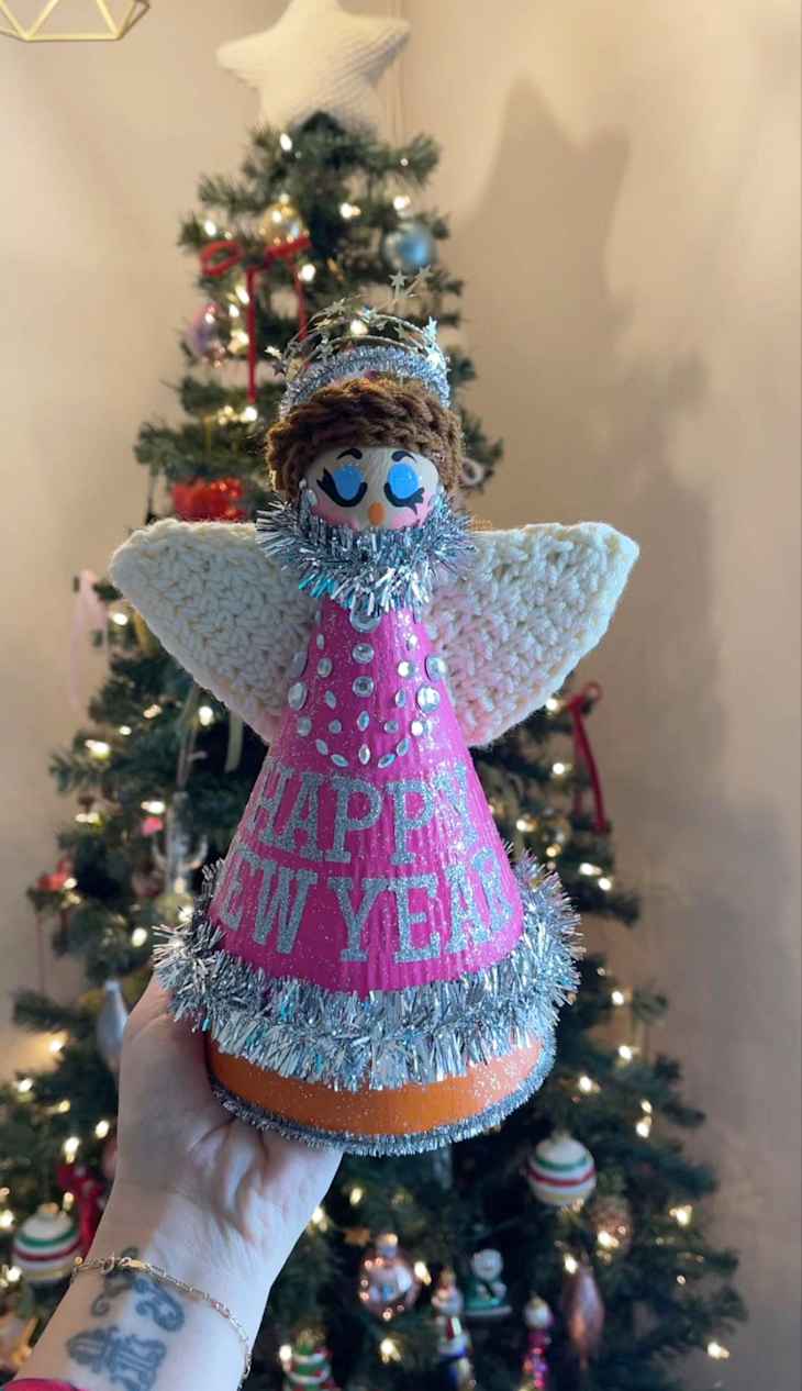 I DIY'd the Perfect Angel Topper for My “New Year's Tree” | Apartment Therapy
