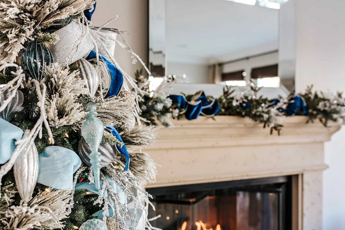 ICE BLUE WONDERLAND — Hearth Holiday Design | Bay Area Holiday Decorating  Services