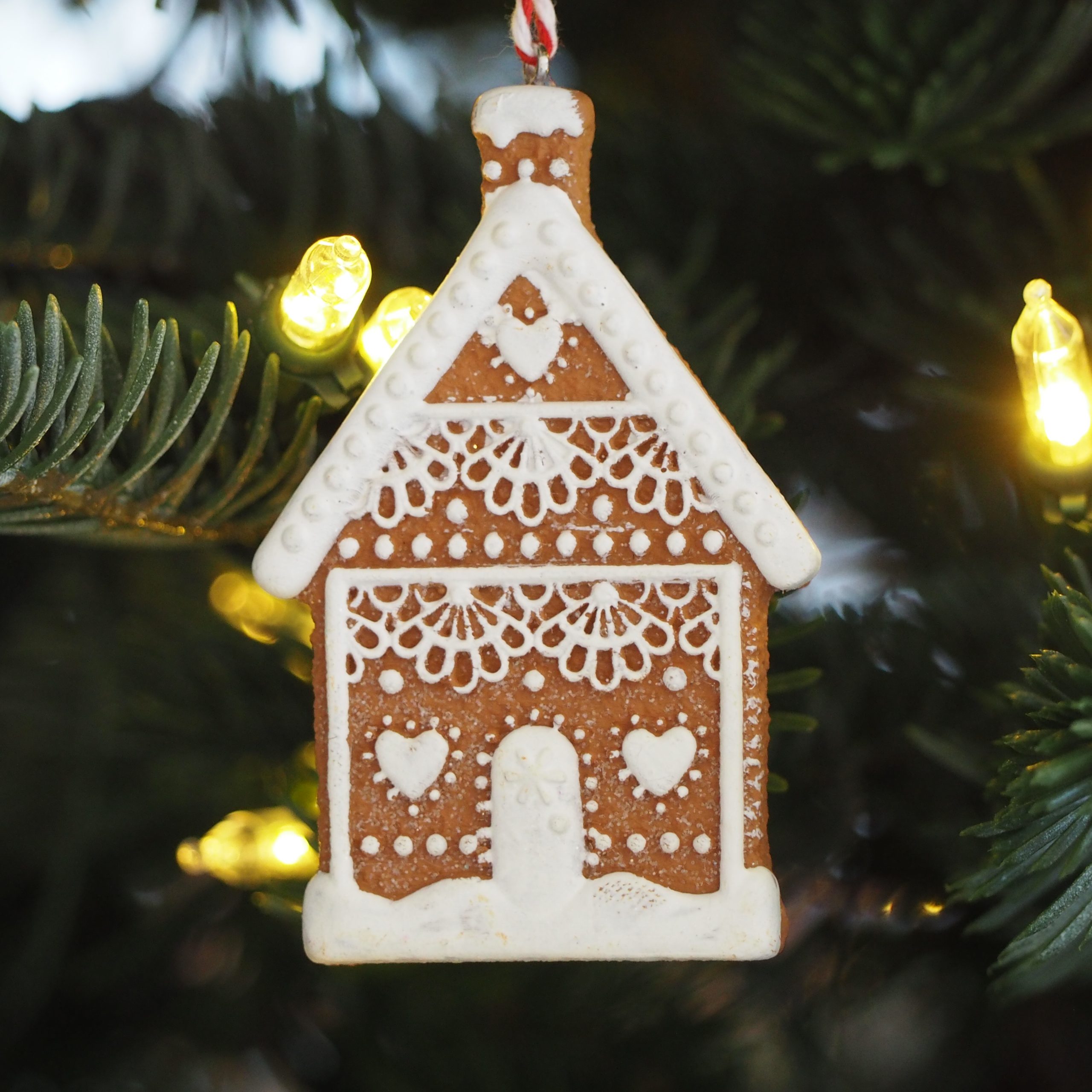 Iced Lace ' Gingerbread House Christmas Decoration | Grasmere Gingerbread