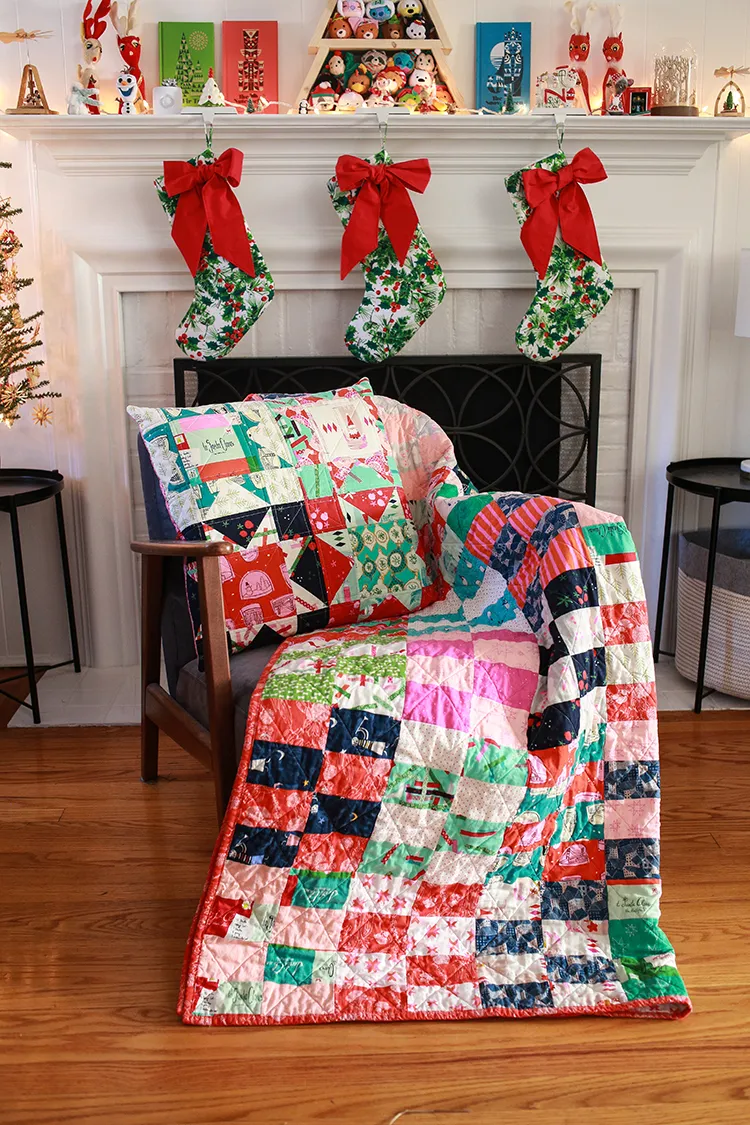 In Color Order: Christmas Two by Four Quilt