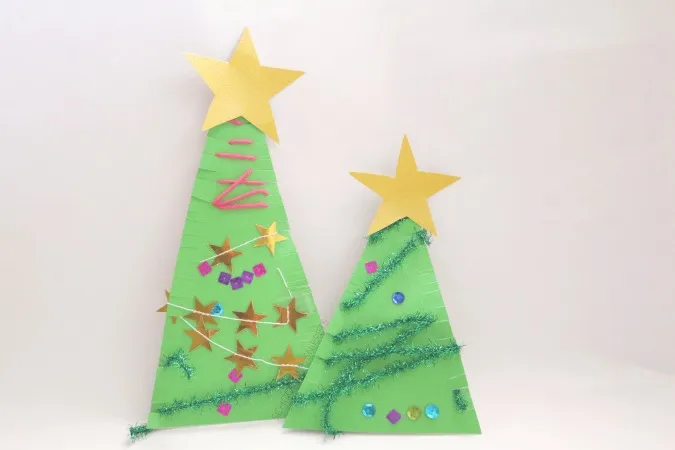 Invitation to Create: Christmas Tree Craft for Kids | School Time Snippets