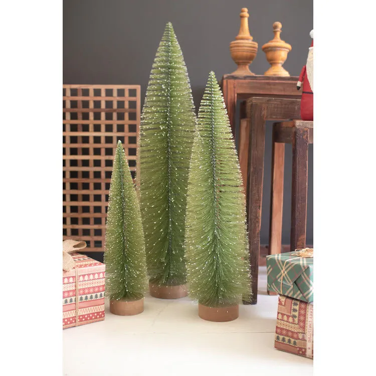 Kalalou Bottle Brush Christmas Trees Set/3 – A Colorful Farmhouse