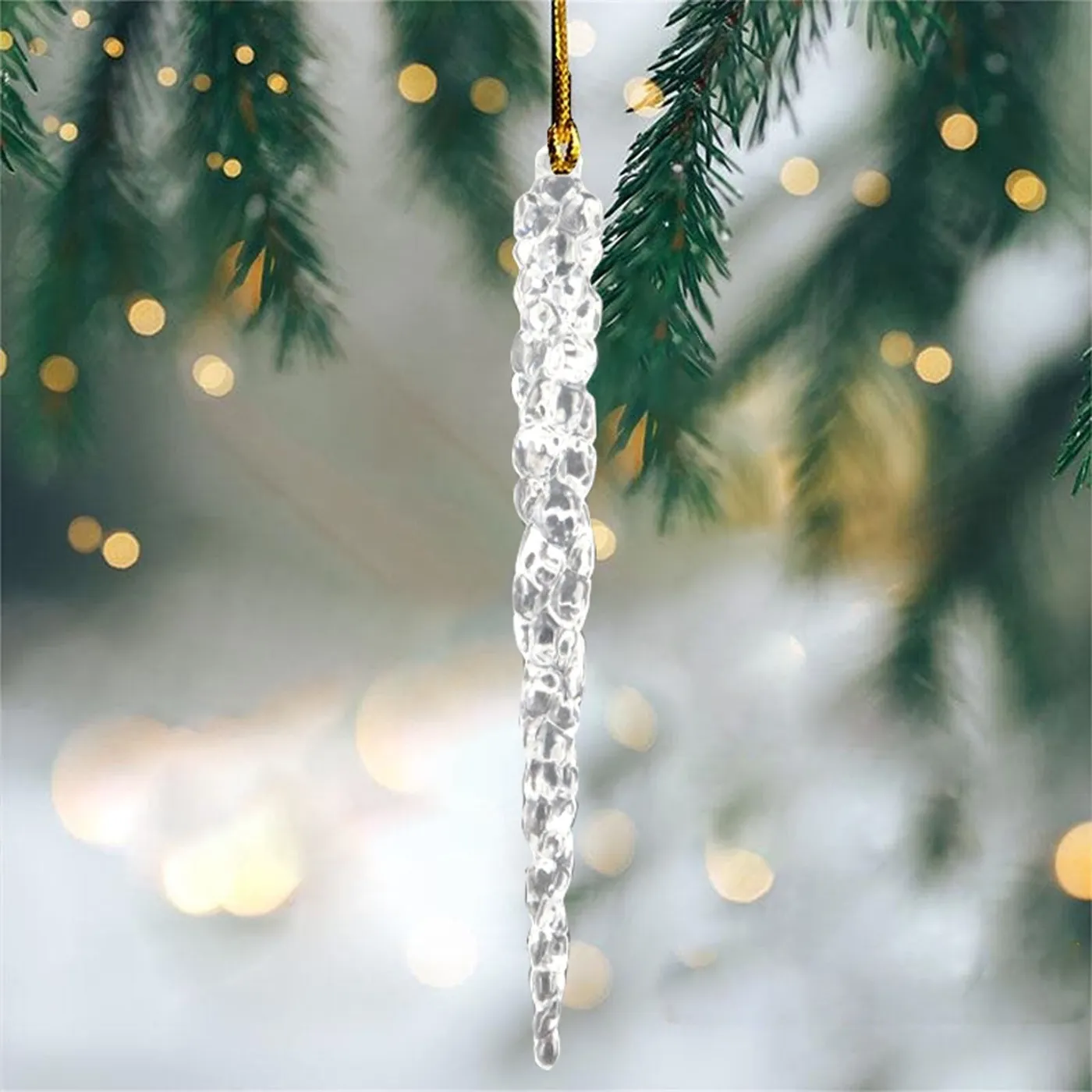 kjfeif ! Clear Glass Icicle Christmas Ornament Set Rwanda | Ubuy
