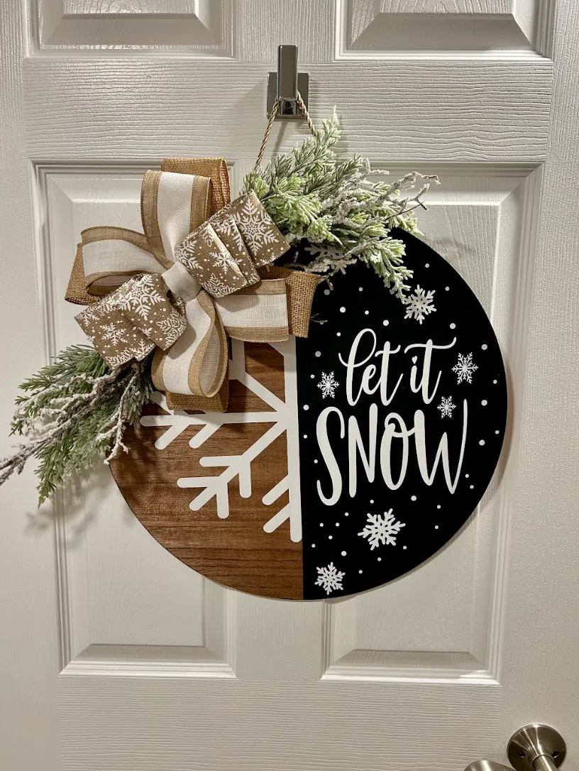 K&M Designs Handcrafted Home Decor and Personal Items with Personalization  Board Wreaths Christmas Believe | K&M Designs