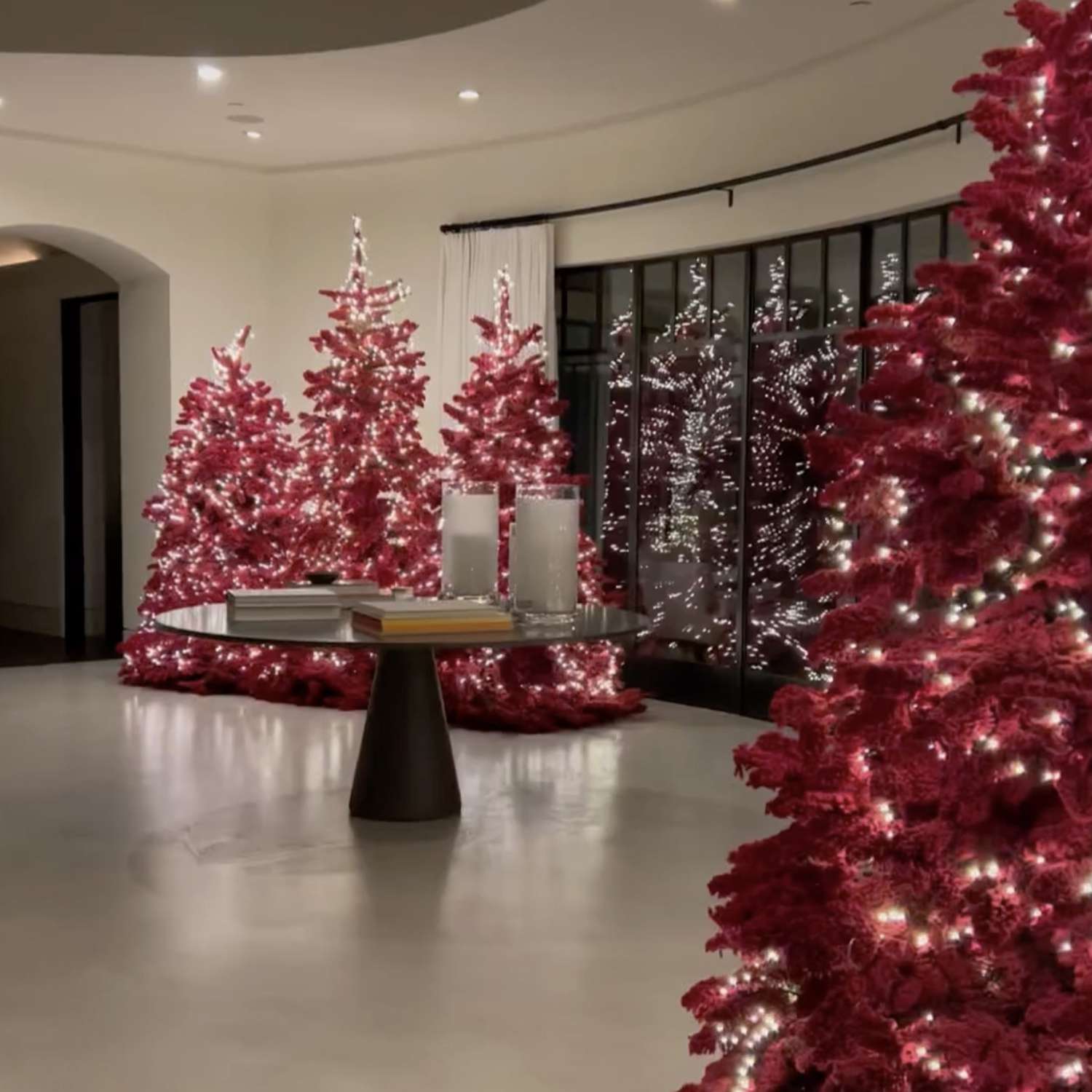 Kourtney Kardashian Shares Glimpse of Her Christmas Tree-Filled Home