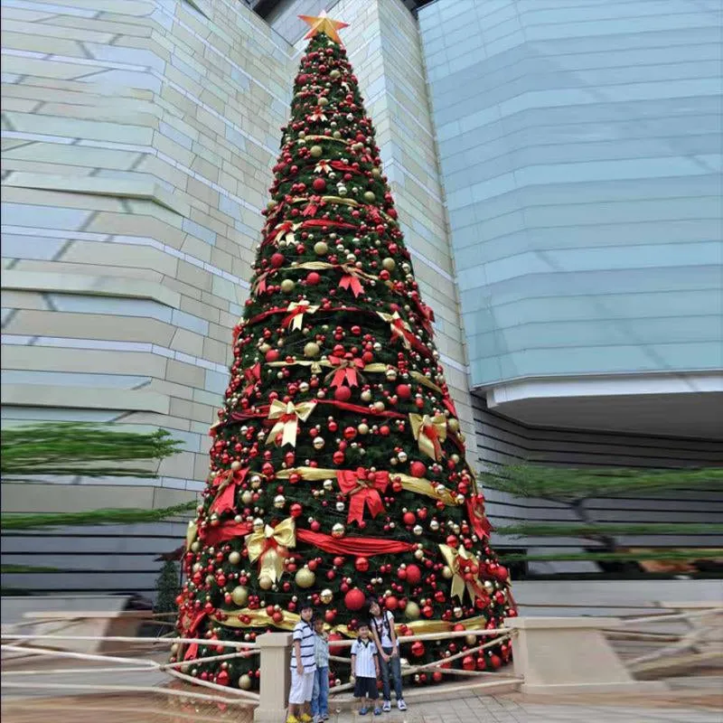 Large Outdoor LED Christmas Tree for Plazas and Malls – Faux Natural: Best  Realistic Artificial Trees for Commercial Indoor Outdoor Use