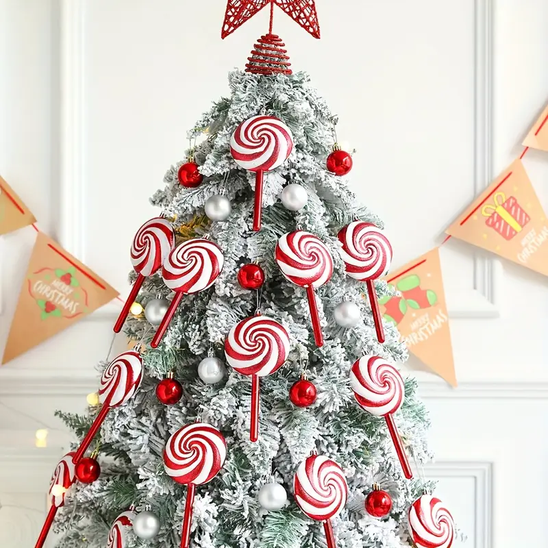 large vintage red white spiral candy canes lollipops hanging - Temu Bahrain