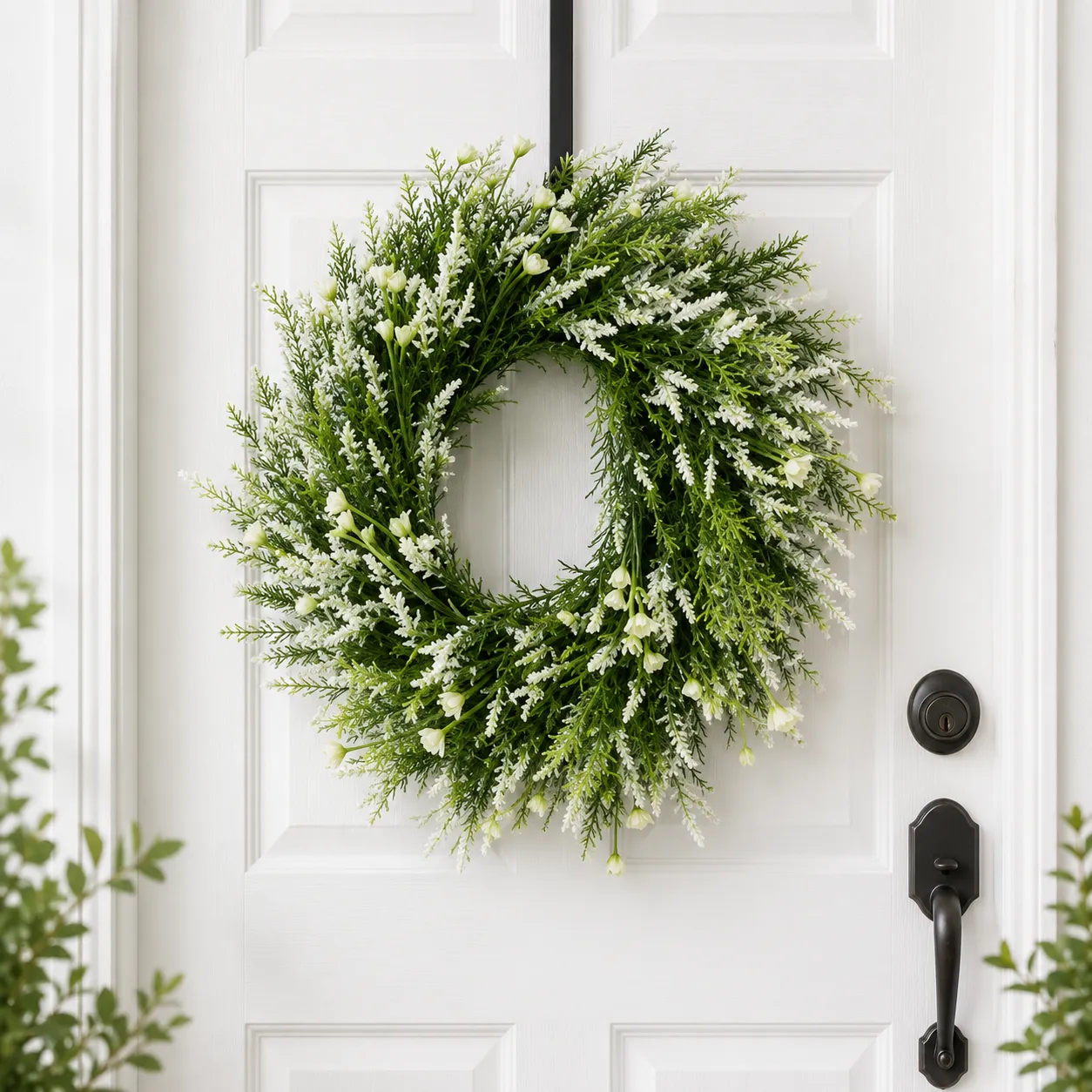 Lavender Wreath for Front Door 20 Inch | Artificial Floral Wreath | Summer Door  Decor | Farmhouse Greenery Wreath | Wedding Wall Hanging – Cozy Space Living