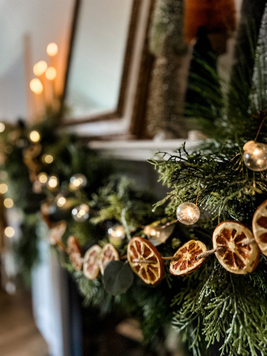 Lush and Rust Christmas Mantel - Nest of Posies
