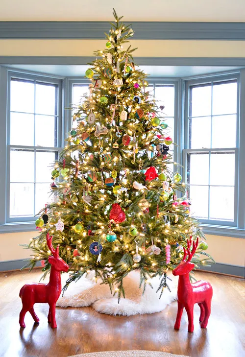 Making Wood Slice Christmas Ornaments | Young House Love