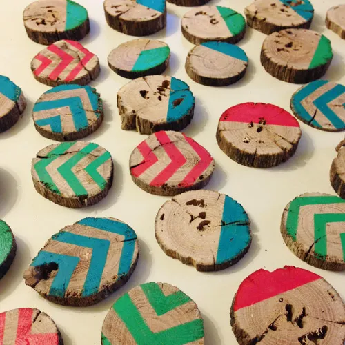Making Wood Slice Christmas Ornaments | Young House Love