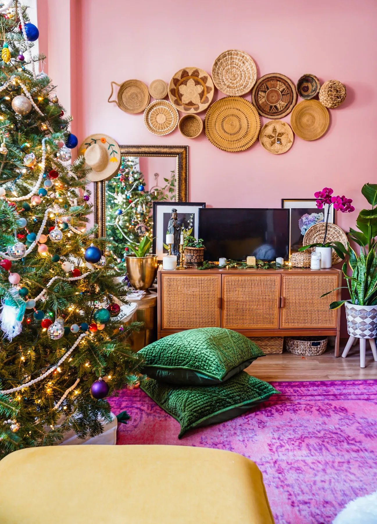Meet This Year's Colorful Eclectic Boho Christmas Decor - TfDiaries