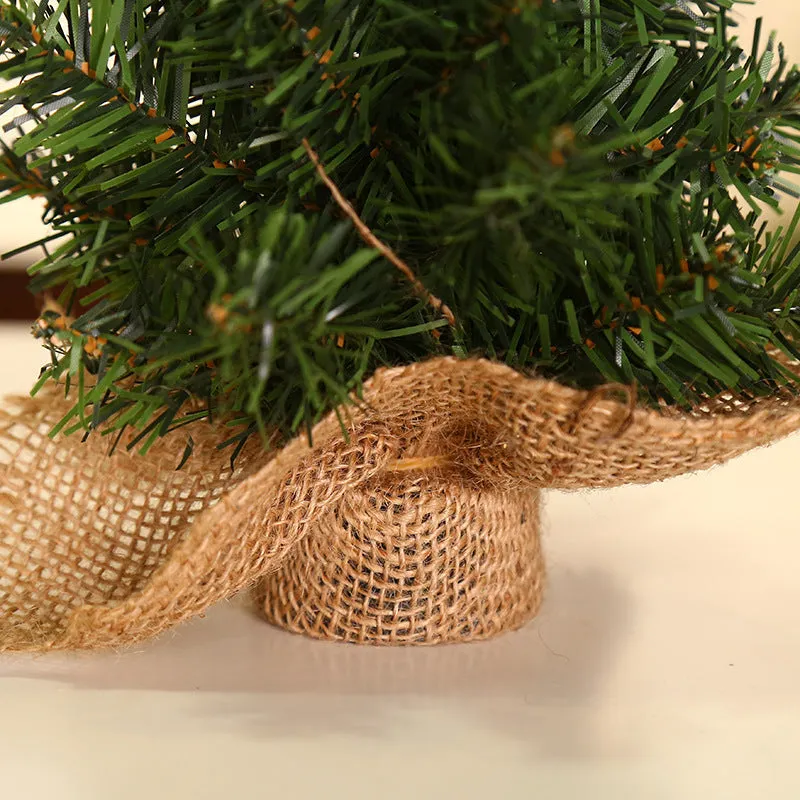 Mini Artificial Christmas Pine Tree Table Centerpiece — festwholesale
