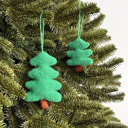 MIVRIK Mini Tree Felt Ornament - Green