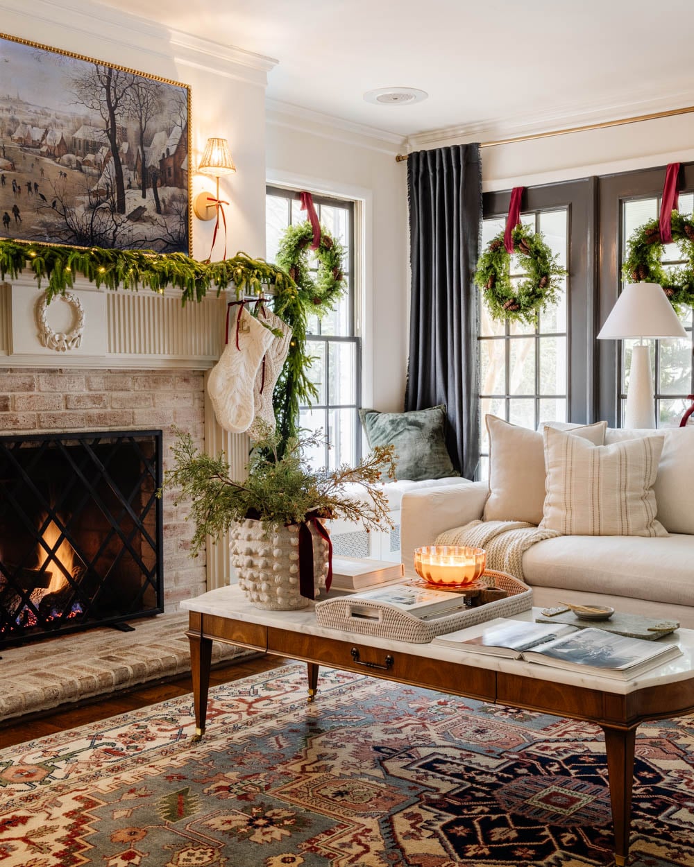 Modern Colonial Christmas Home Tour 2024 - Bless'er House