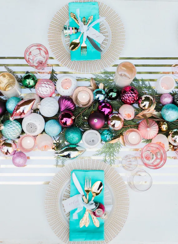 Modern holiday tablescape ideas | Holiday party | 100 Layer Cake