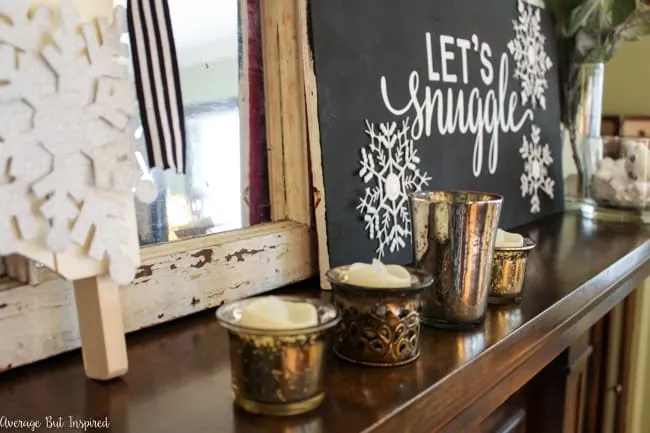 My Winter Mantel {Post-Christmas Decor Ideas}