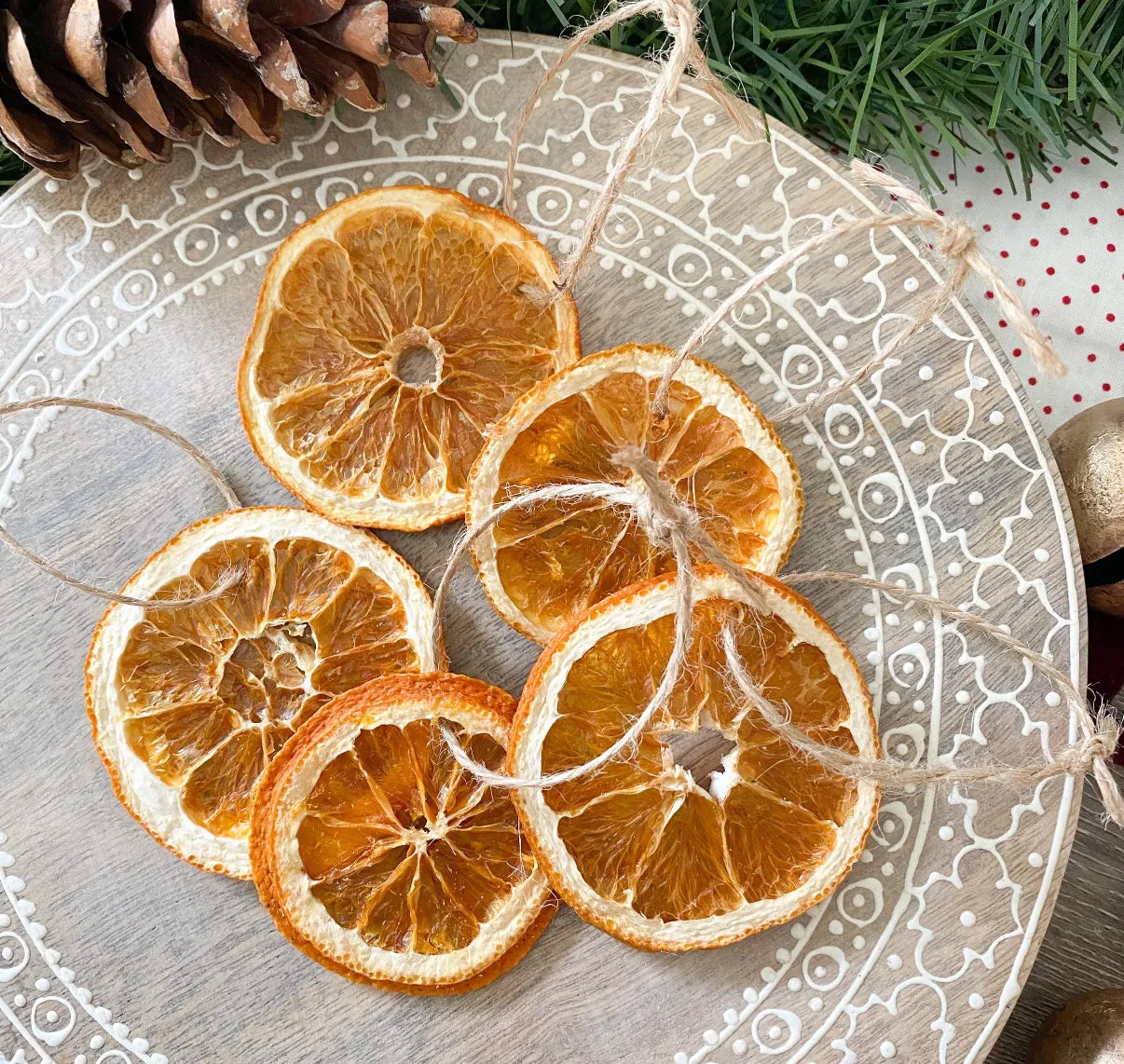 Natural Dried Orange Slice Ornaments