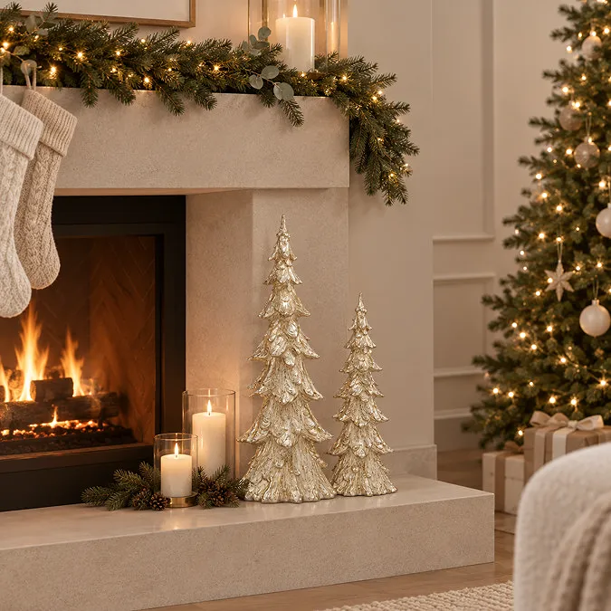 Nicholas Small Decorative Christmas Tree Silver | MFI
