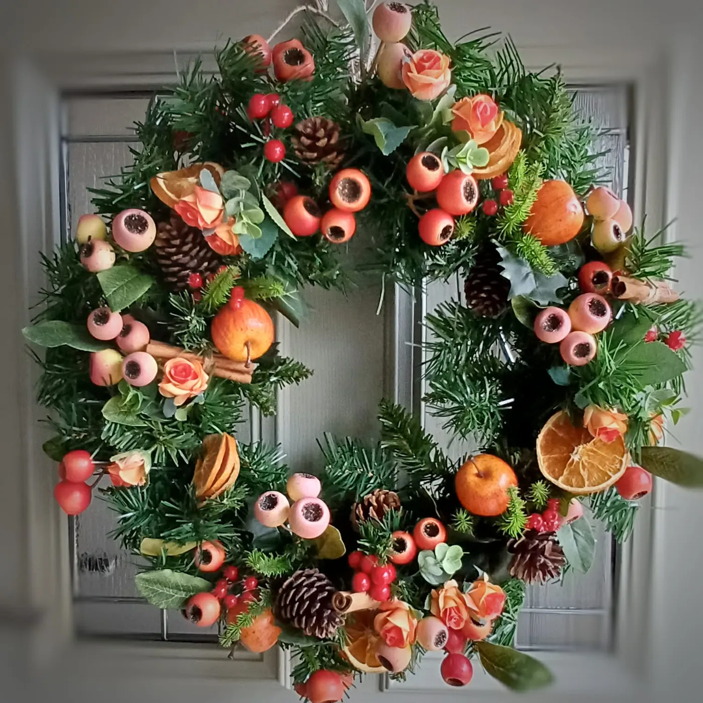 Orange Berry Rich Wreath