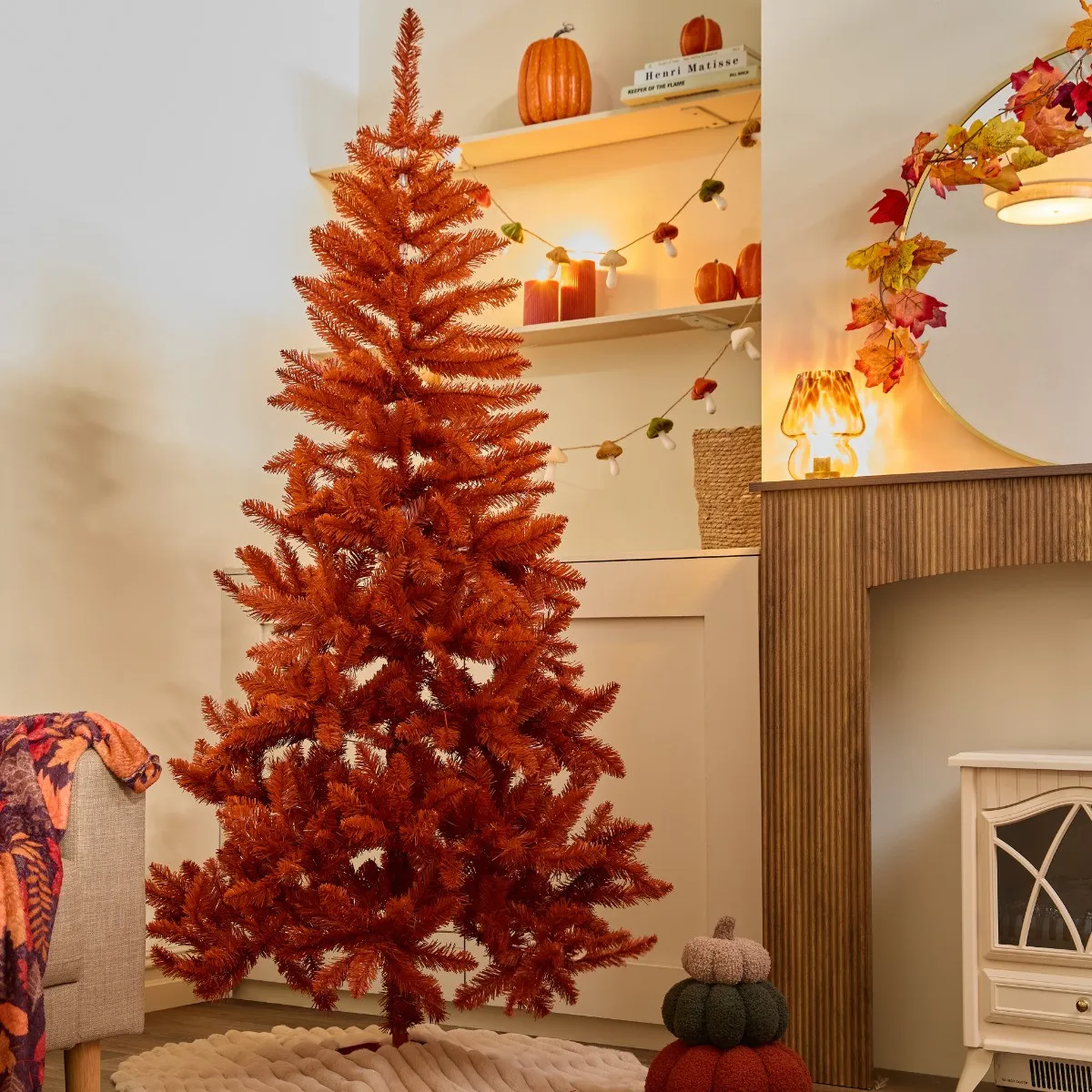 Orange OHS Christmas Tree Rust 6ft OHS