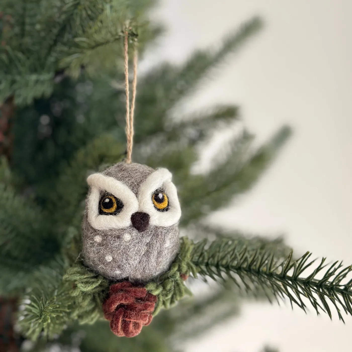 Owl Ornament - Christmas Owl Ornament - Ganapati Crafts Co.