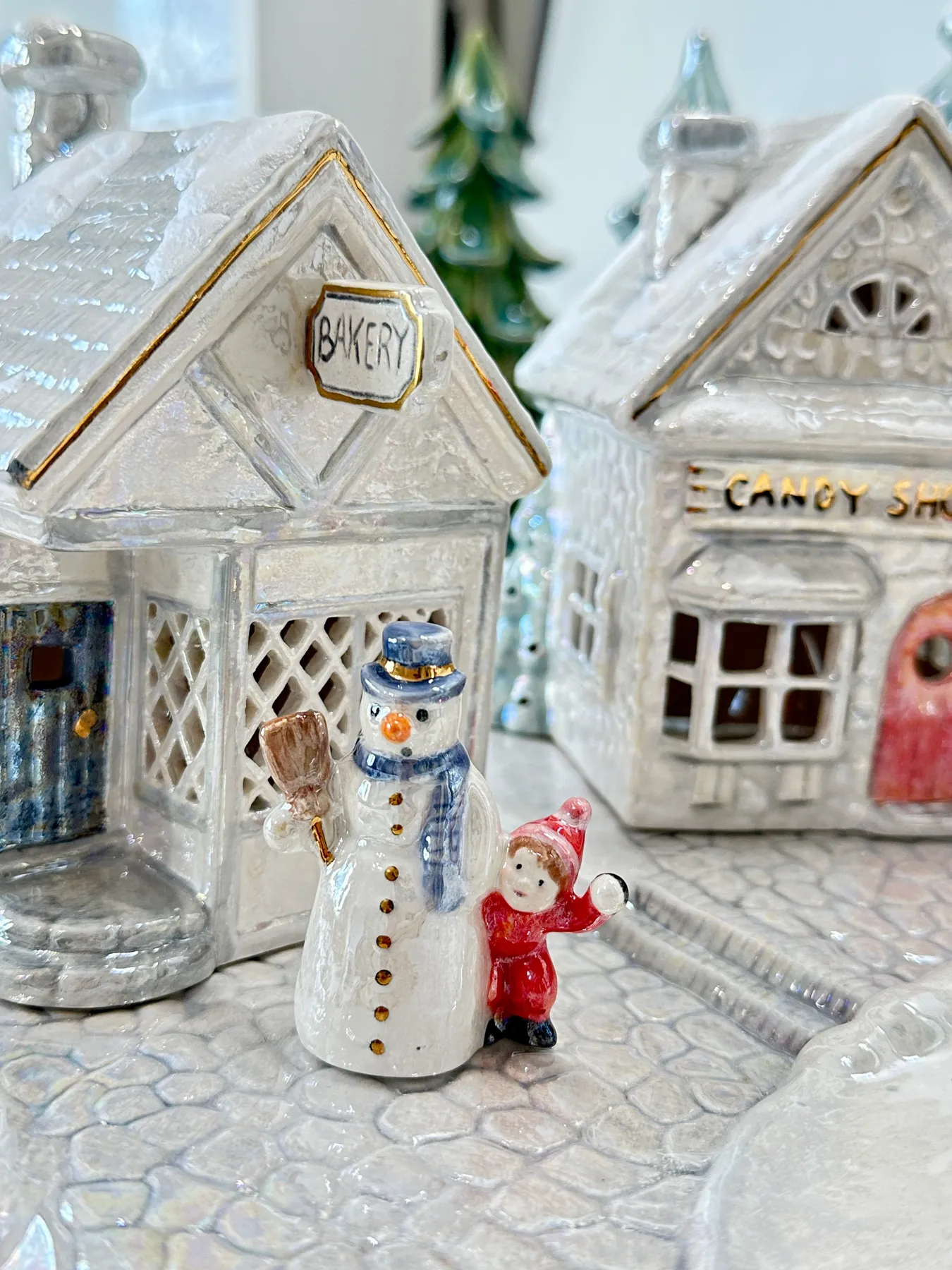 Painted Ceramic Houses Hand Painted Christmas Village 17 DIY Christmas  Village Ideas That Steal The Show