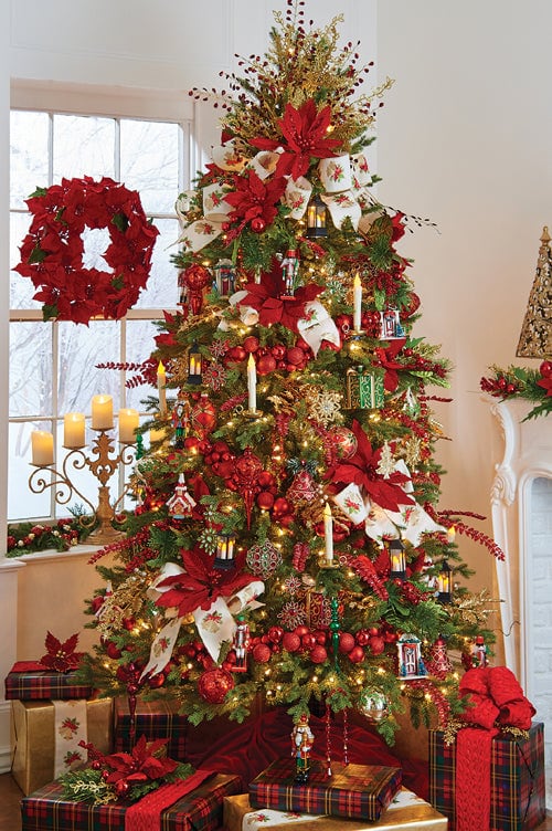 Part 2 Classic Red & Green Christmas Tree Ideas | Jeannie Pence