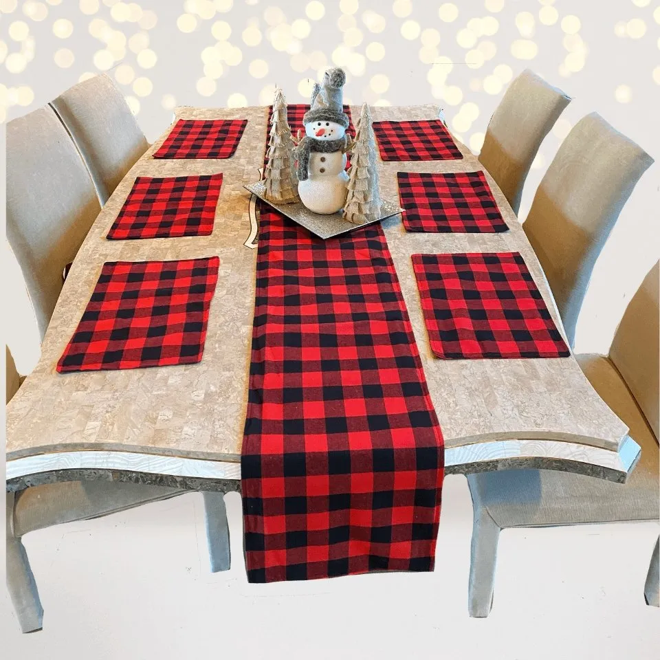 Party Table Decor-Holiday Tableware- Placemats-Table Runner –