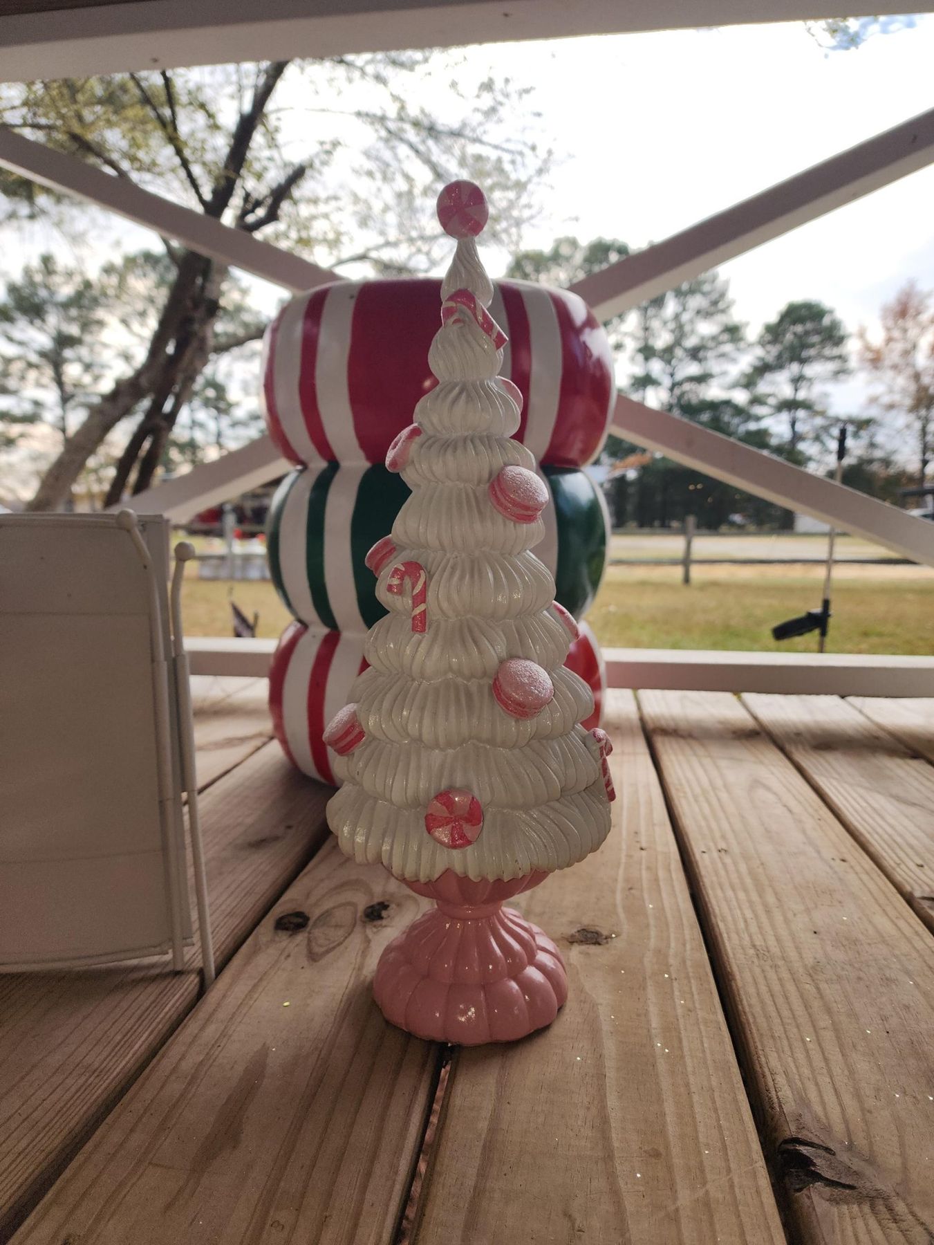 Peppermint Square Pink candy macaroon | Mercari