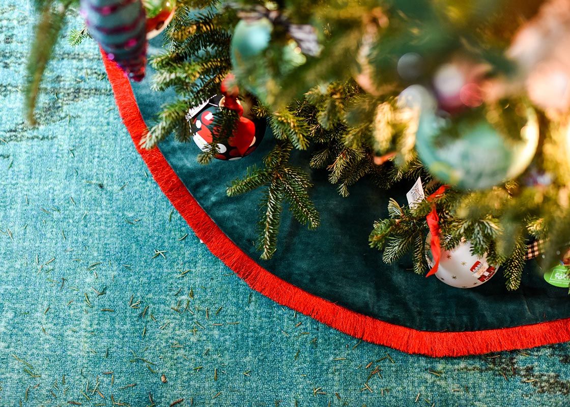 Pine Velvet Christmas Tree Skirt | Coton Colors