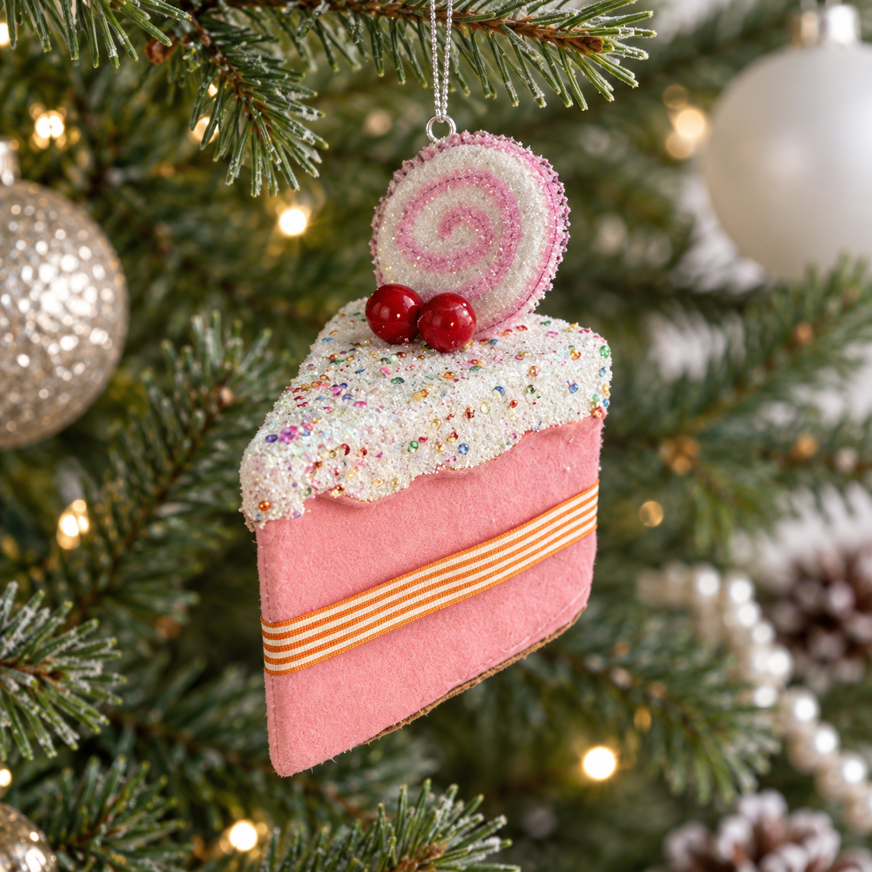 Pink Christmas Decor Sweet Treats Ornaments Candy Christmas Decorations  Food Christmas Decorations