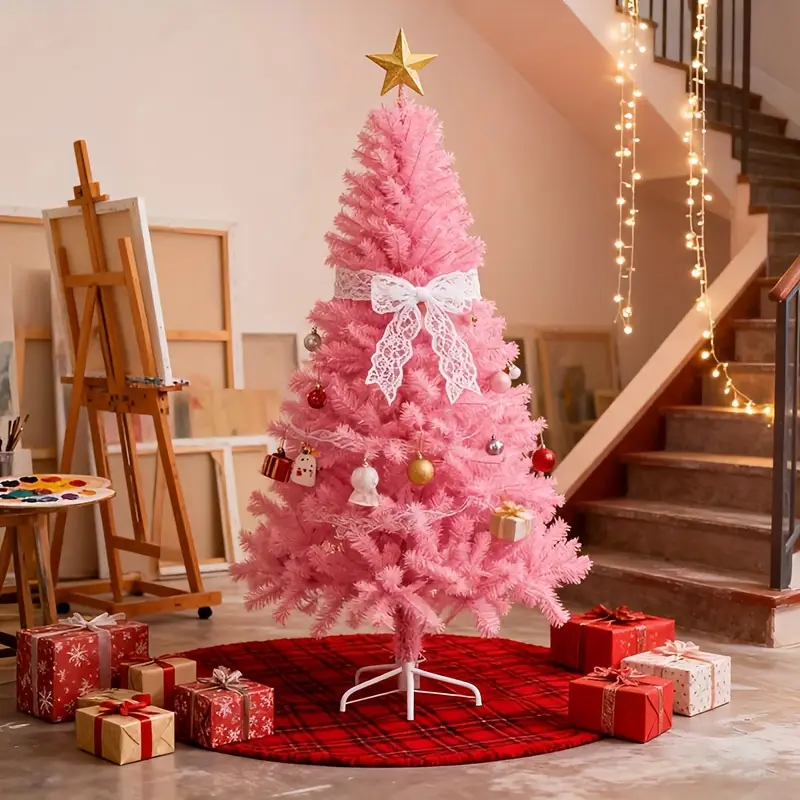 pink christmas tree 1 5m 4 92ft size indoor hotel mall - Temu New Zealand