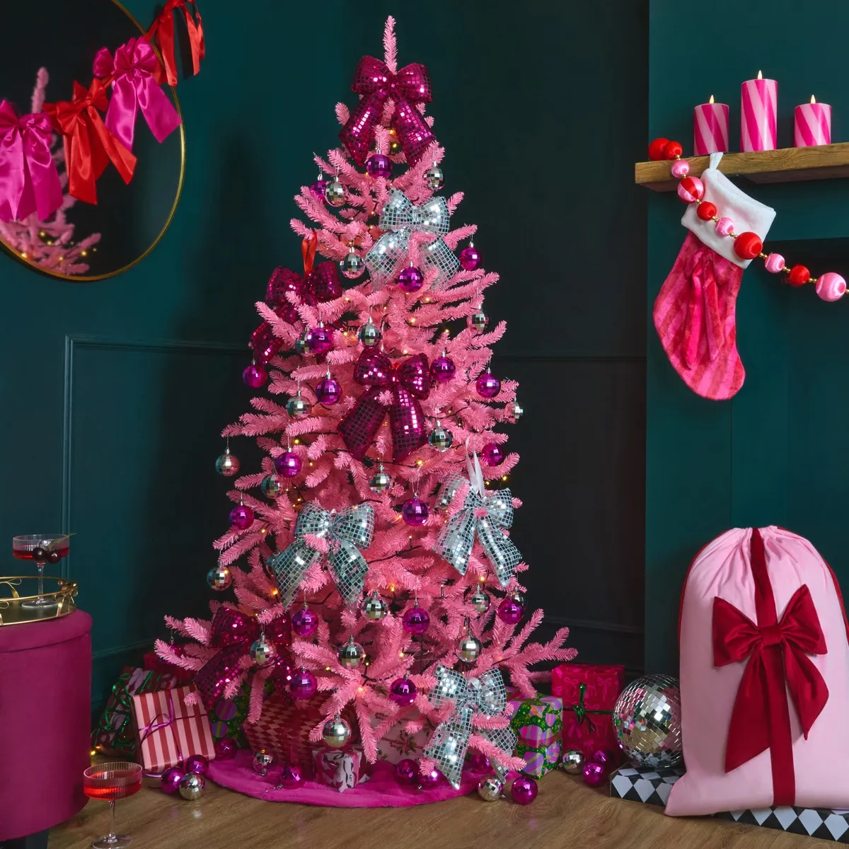 Pink OHS Christmas Tree 6ft OHS