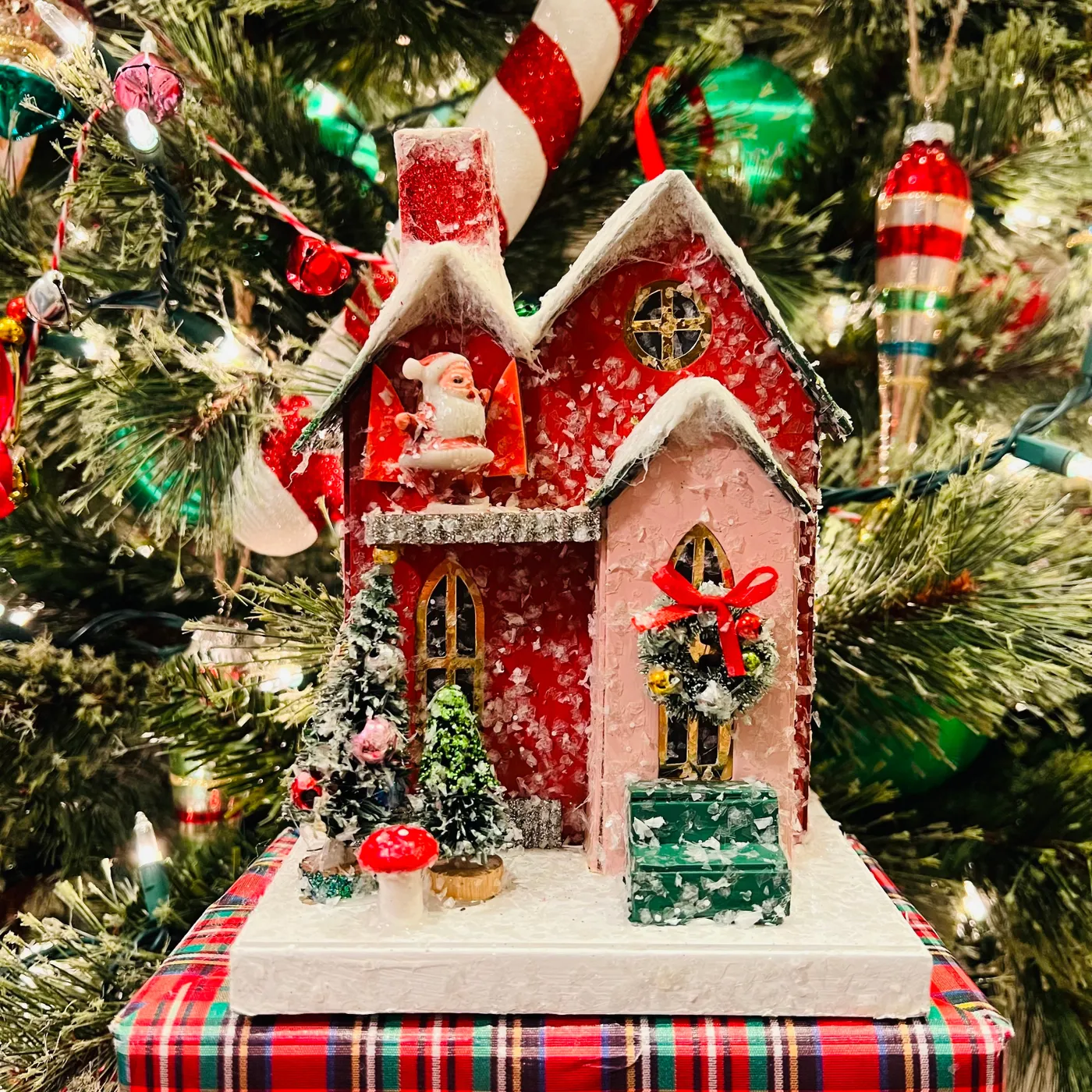 Putz Houses | Candy Cane Christmas Company Small Putz House Ornaments
