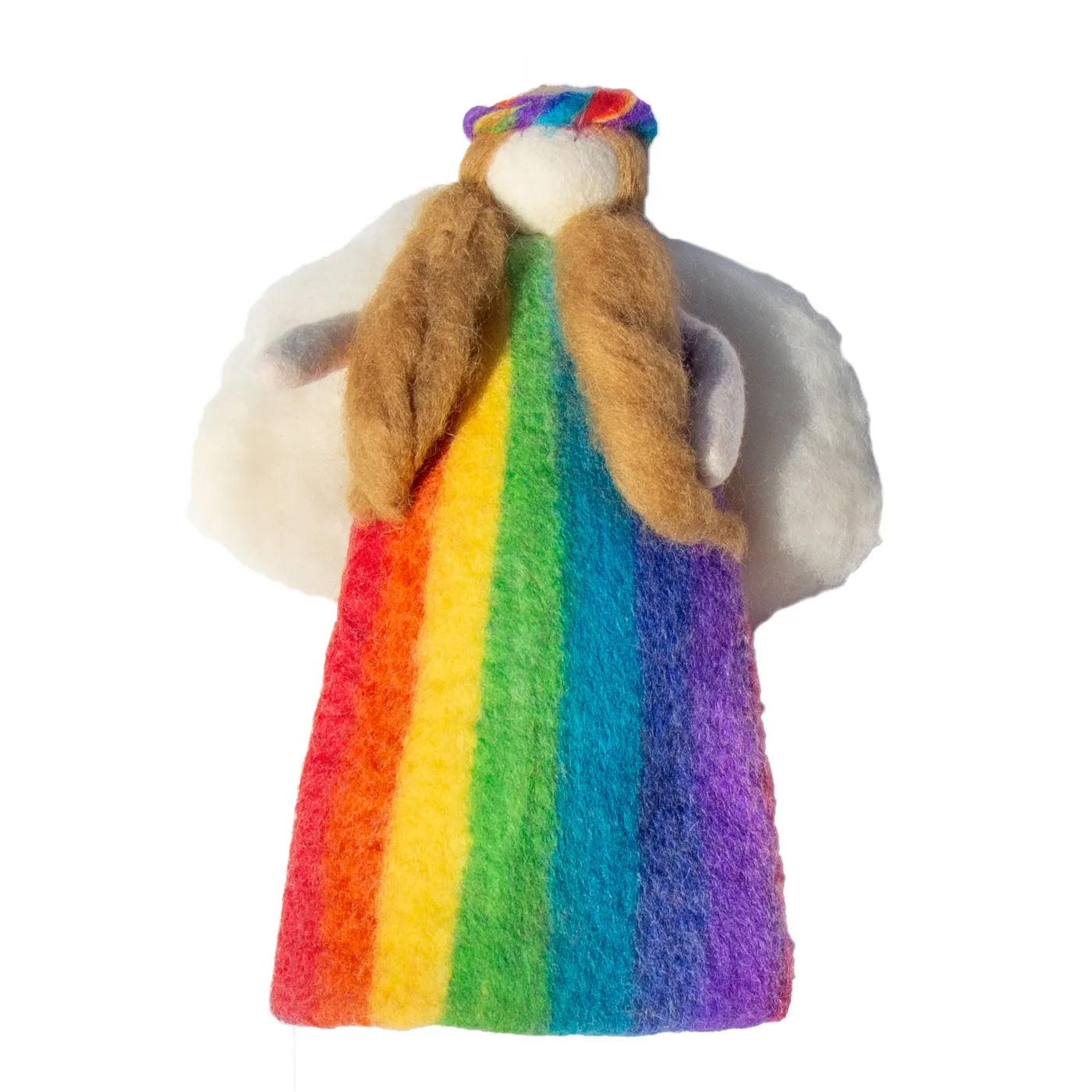 Rainbow Felt Angel Tree Topper - Global Crafts Wholesale